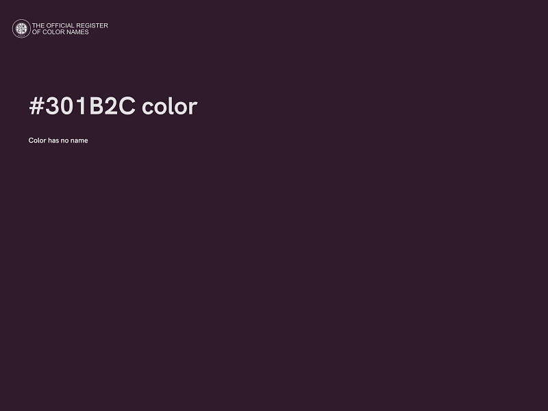 #301B2C color image