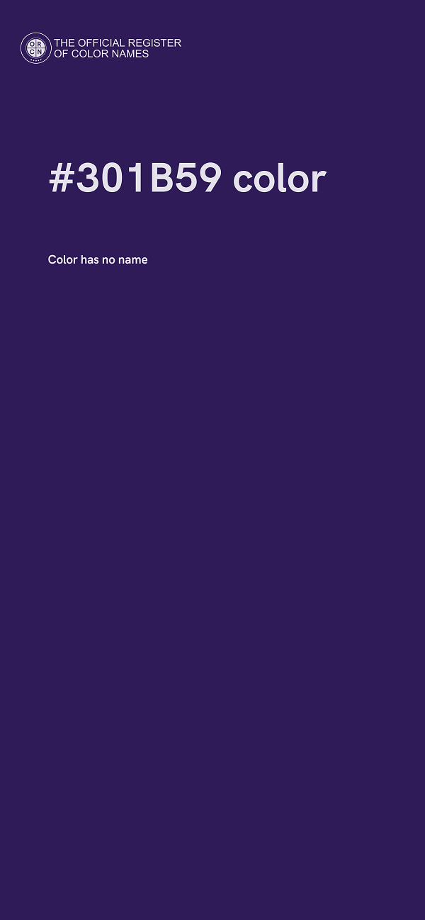 #301B59 color image