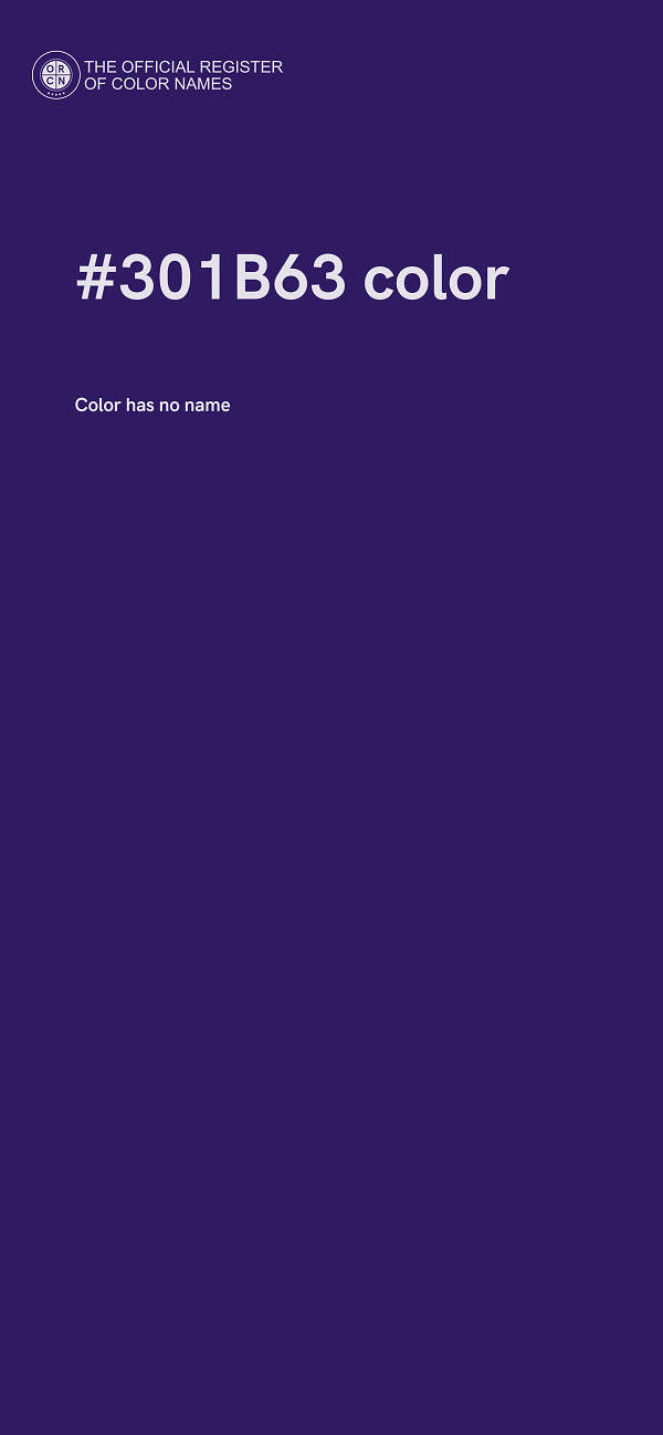 #301B63 color image