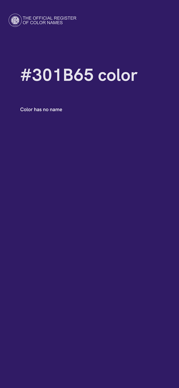 #301B65 color image