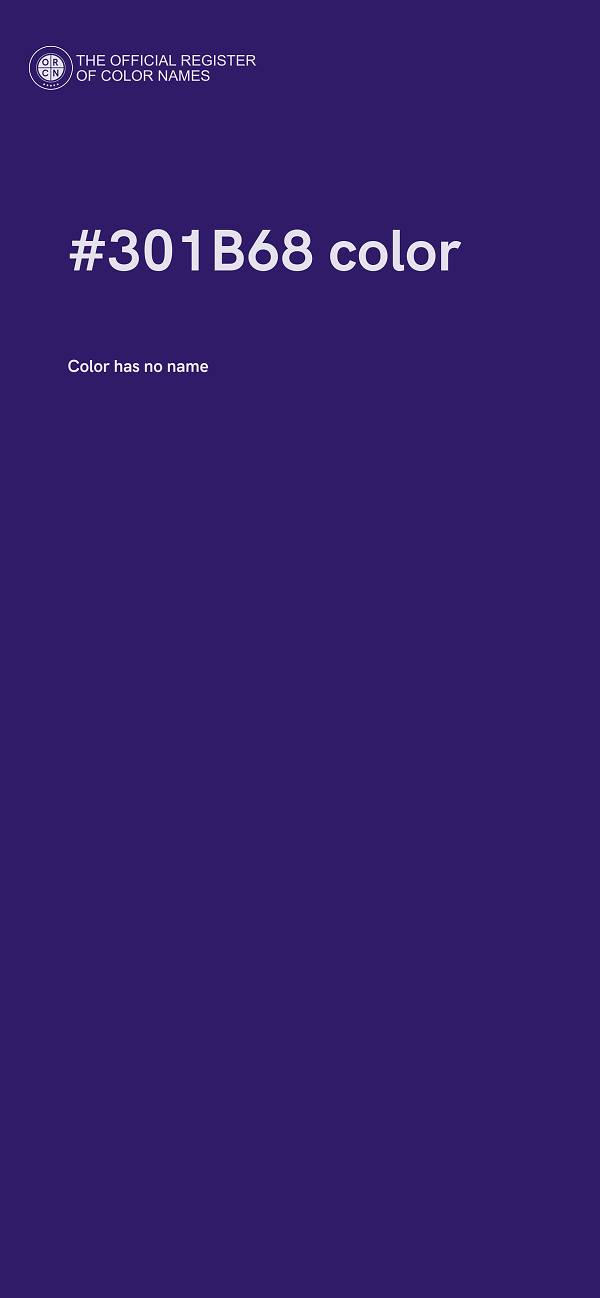 #301B68 color image