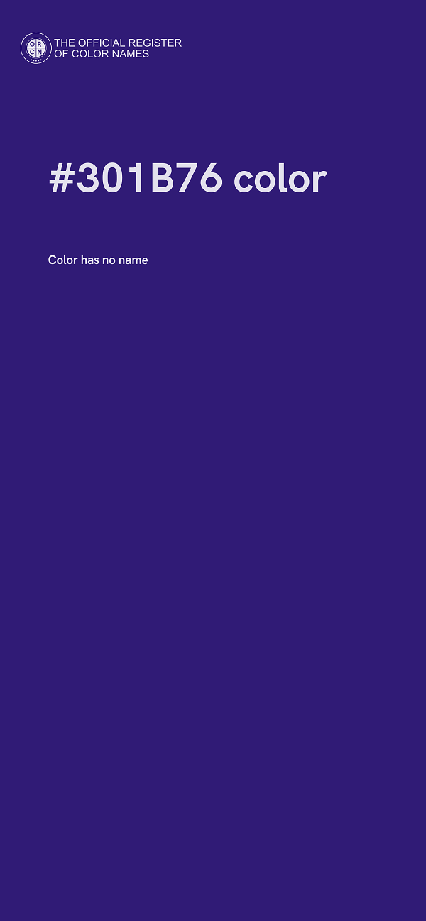#301B76 color image