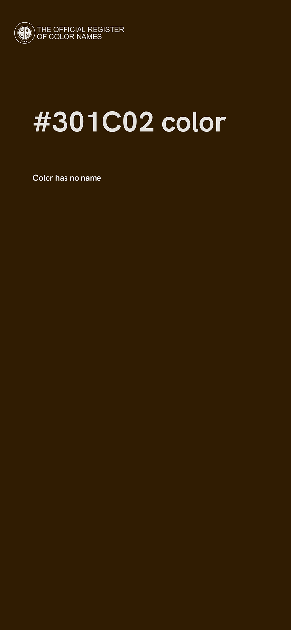 #301C02 color image