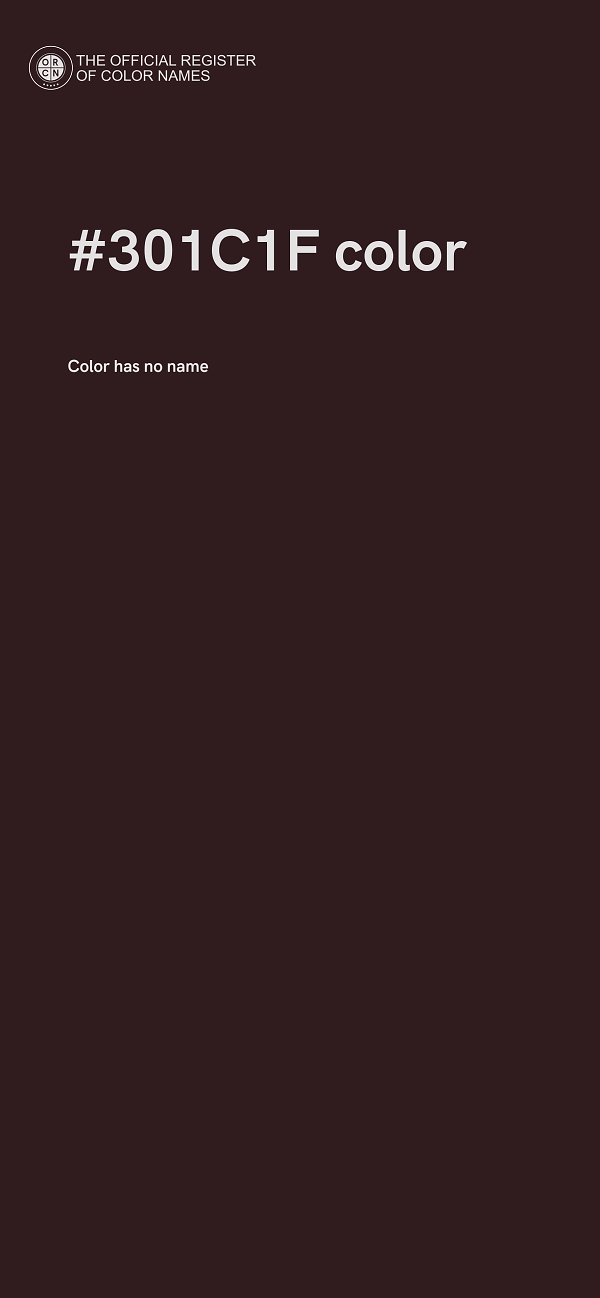 #301C1F color image