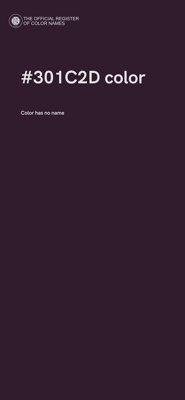 #301C2D color image
