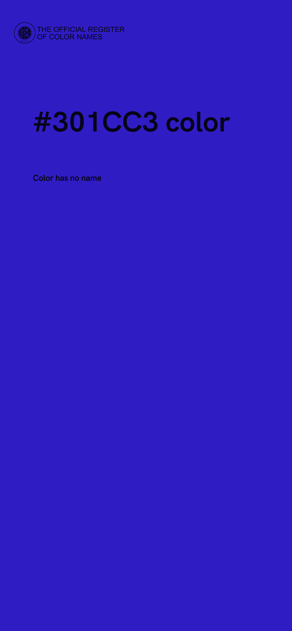 #301CC3 color image
