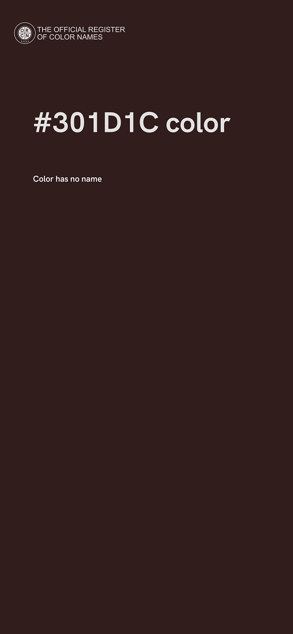 #301D1C color image