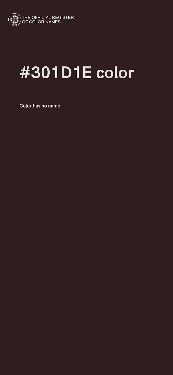 #301D1E color image