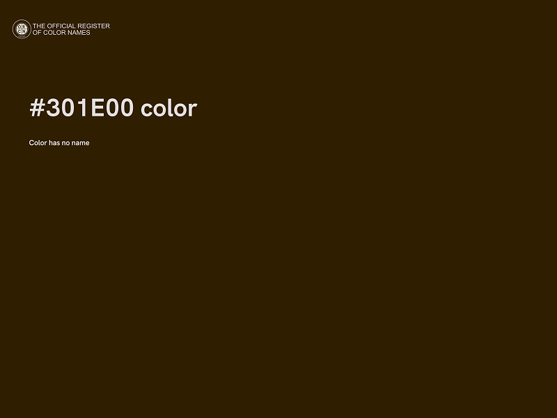 #301E00 color image