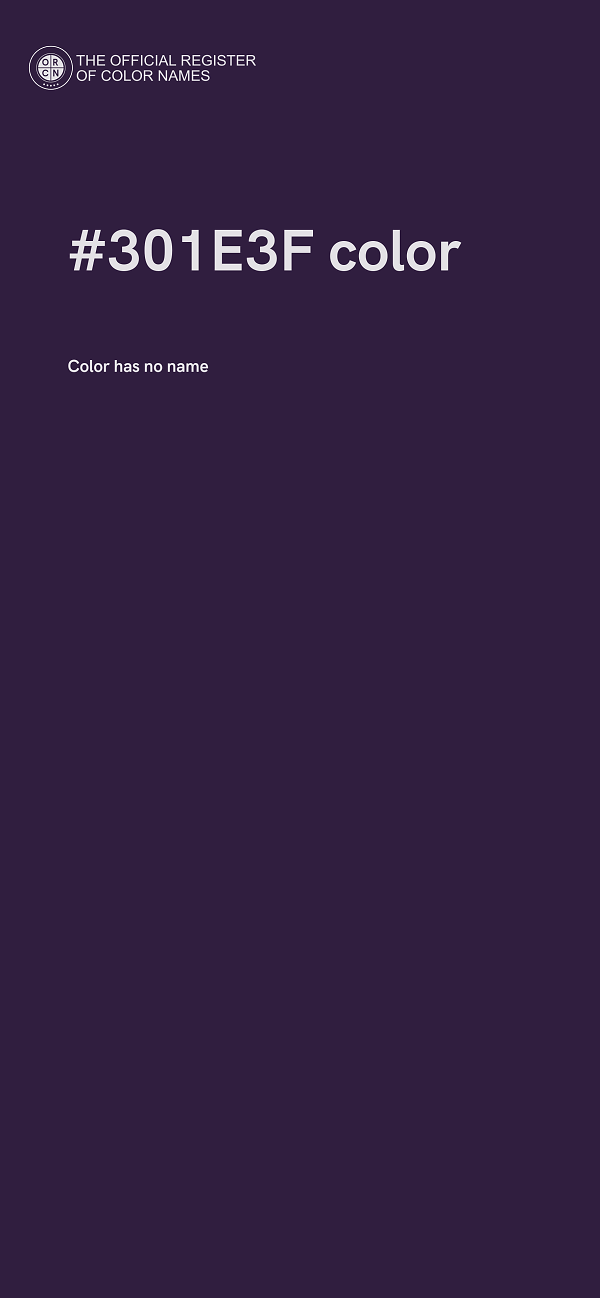 #301E3F color image