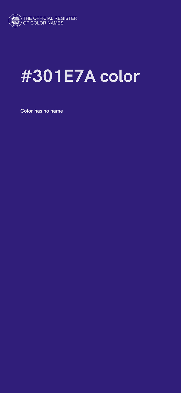 #301E7A color image
