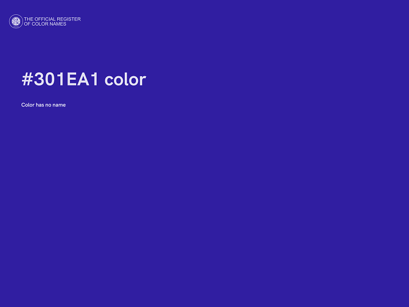 #301EA1 color image