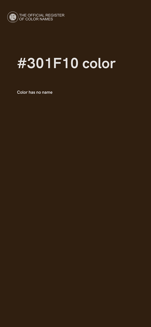 #301F10 color image