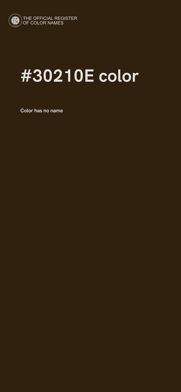 #30210E color image
