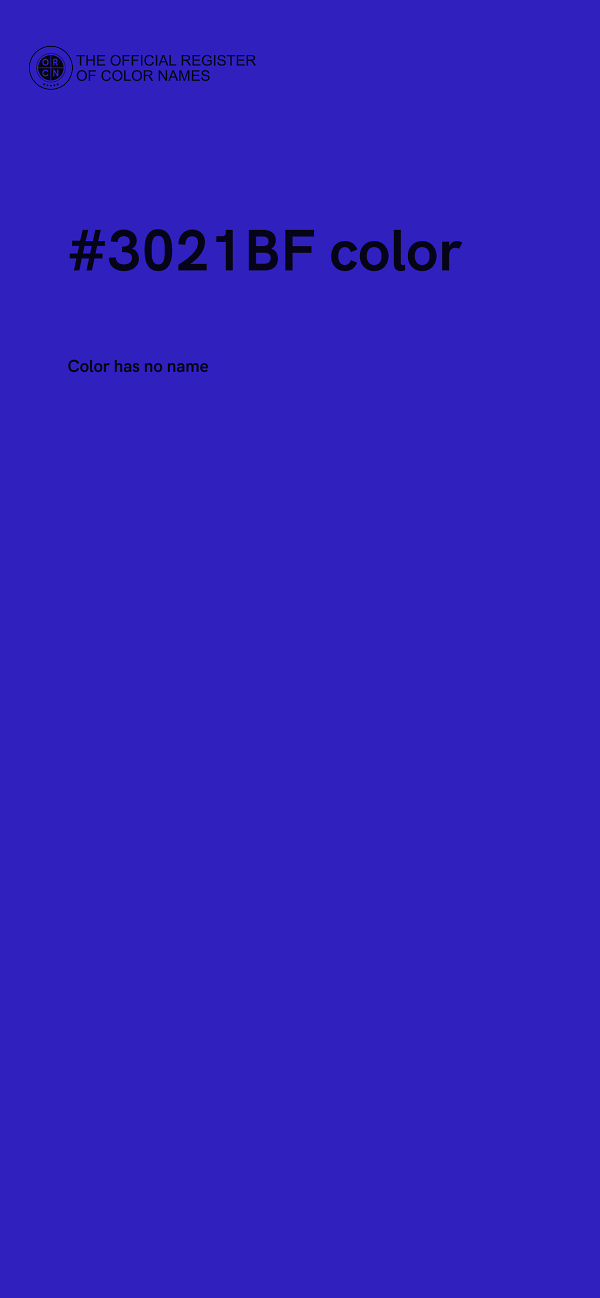 #3021BF color image