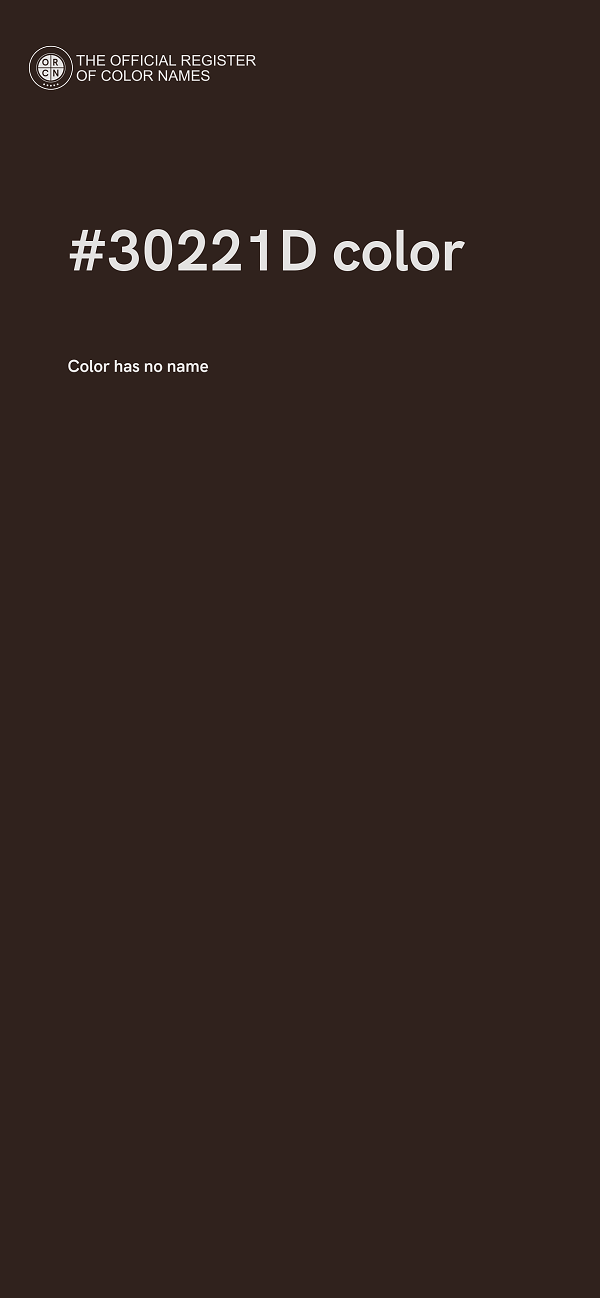 #30221D color image