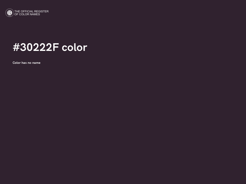 #30222F color image