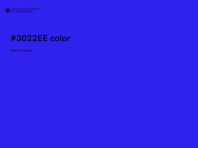 #3022EE color image