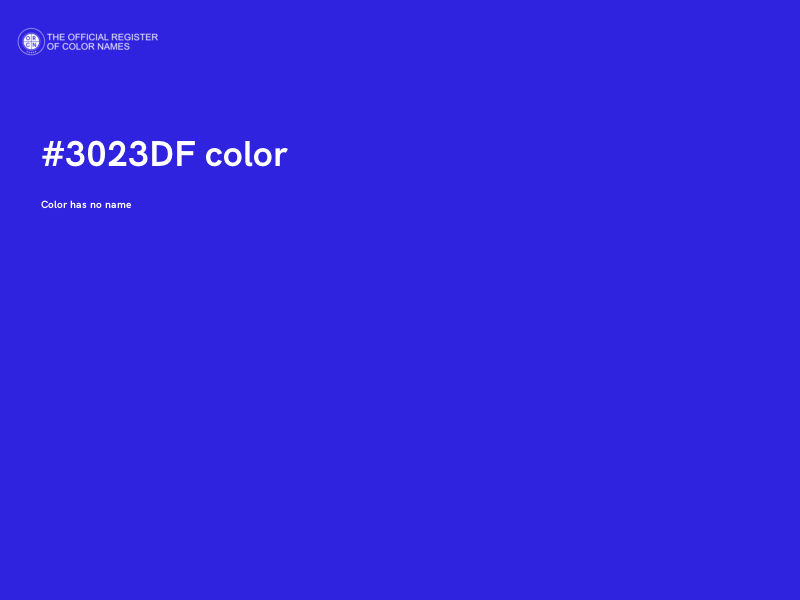#3023DF color image