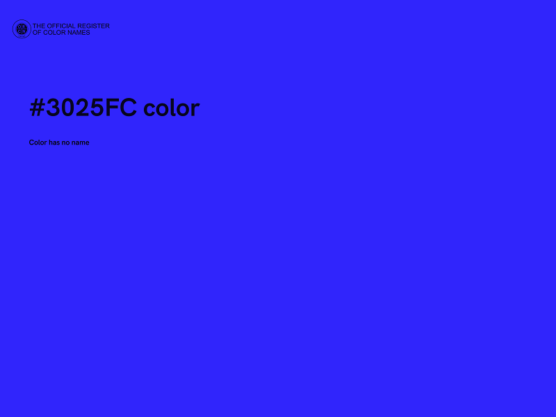 #3025FC color image