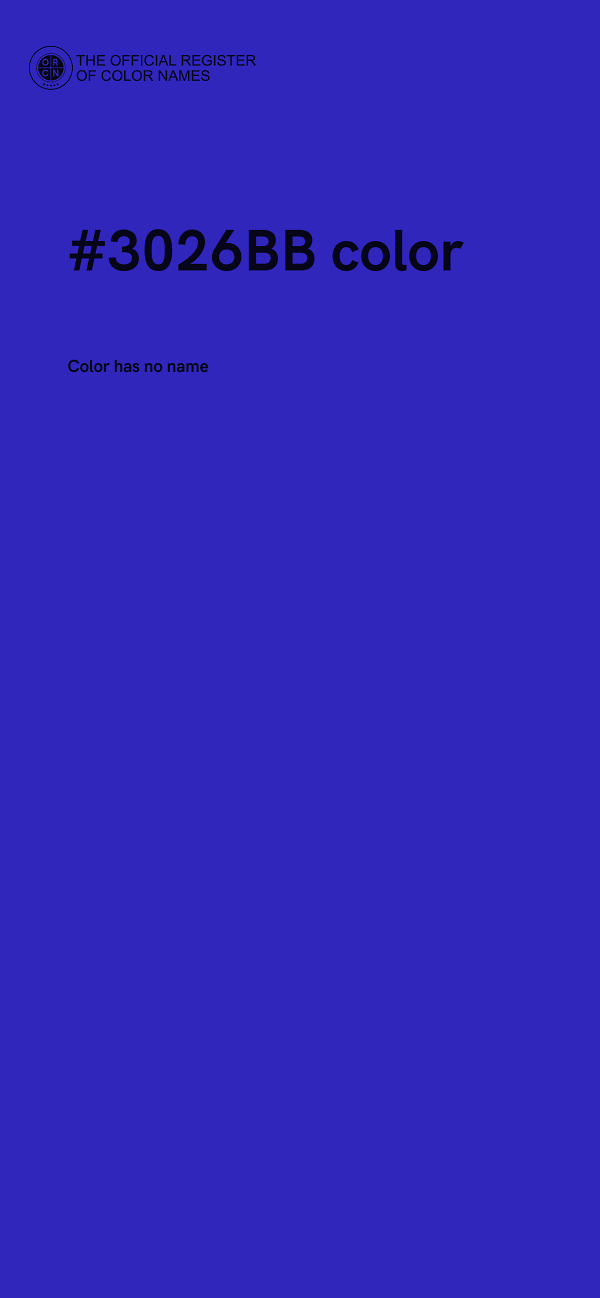 #3026BB color image