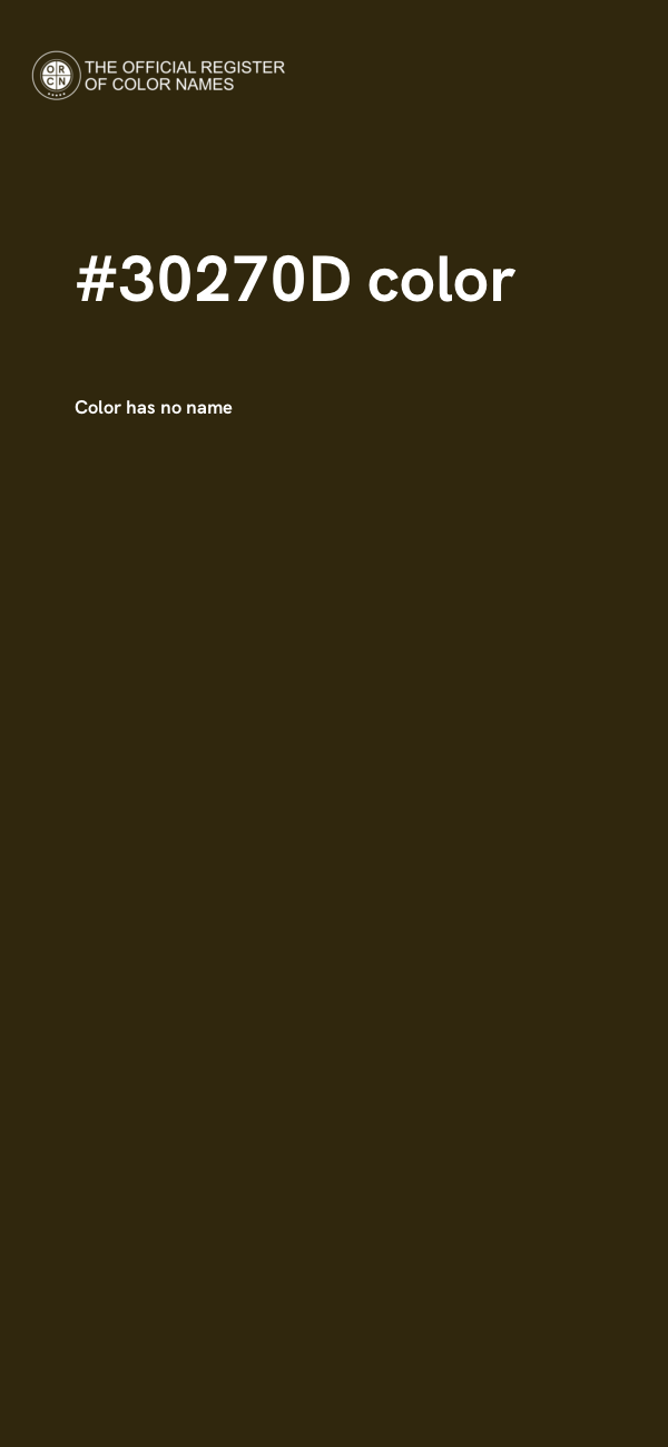 #30270D color image