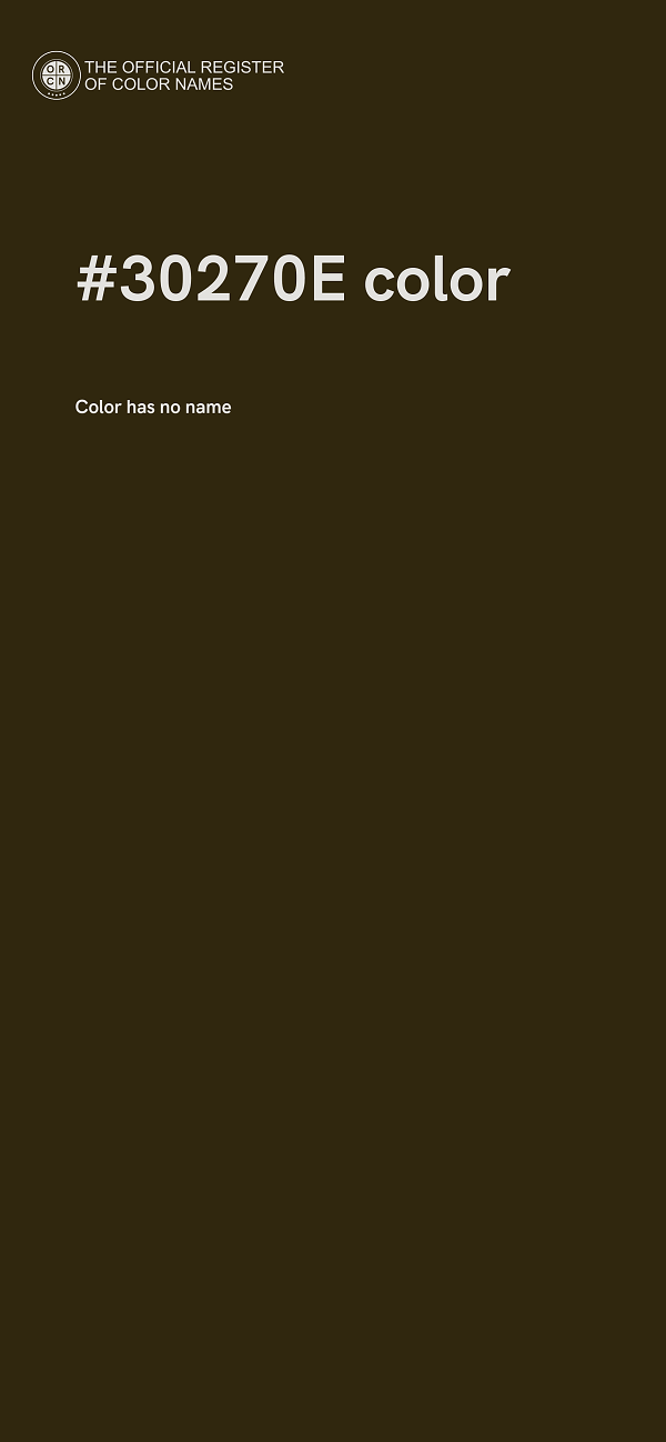 #30270E color image