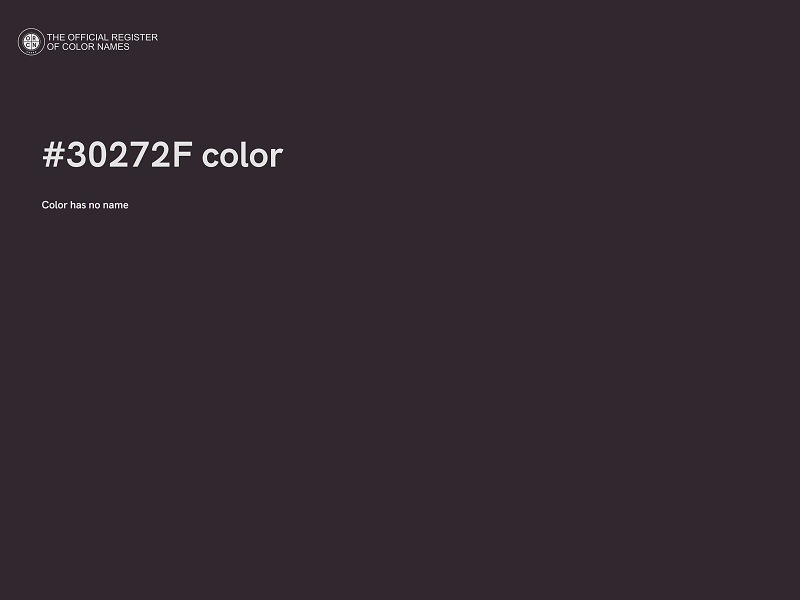 #30272F color image
