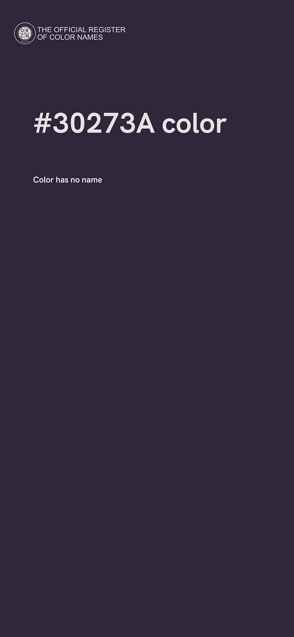 #30273A color image