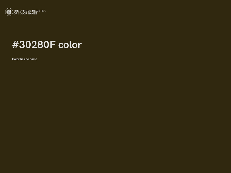#30280F color image