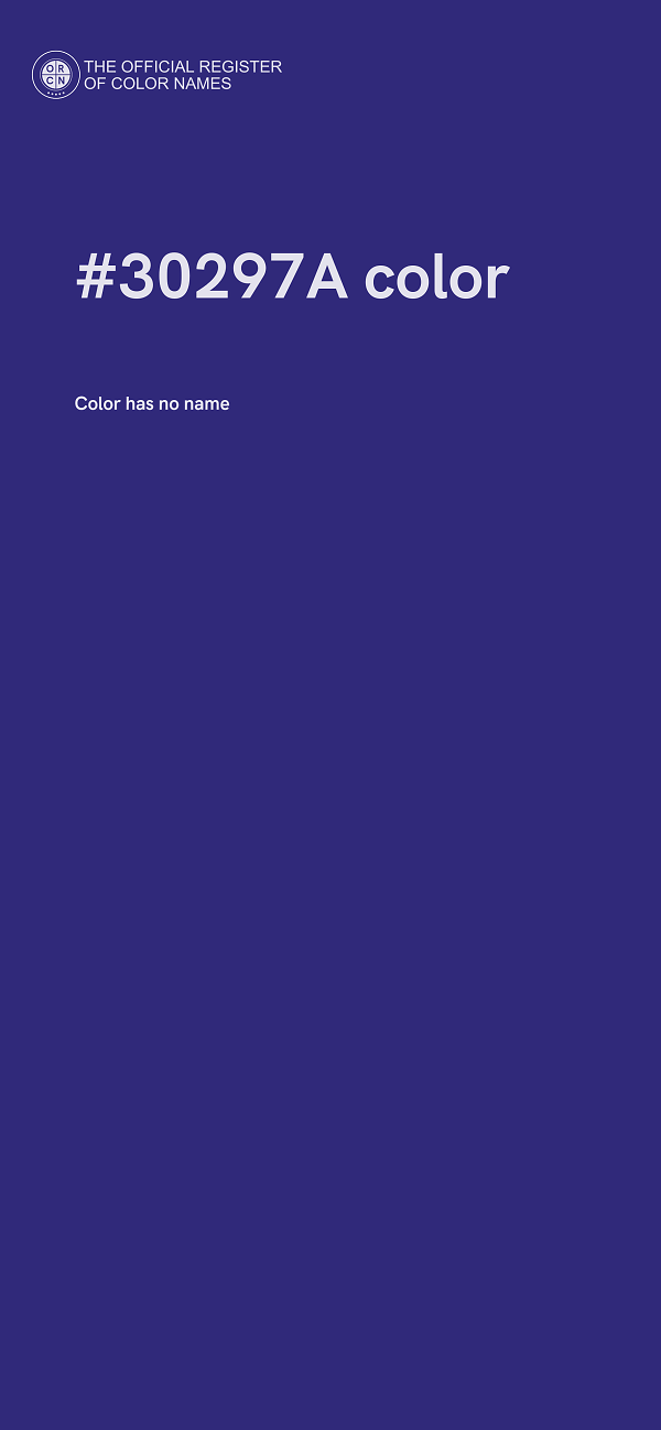 #30297A color image