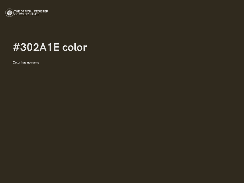 #302A1E color image