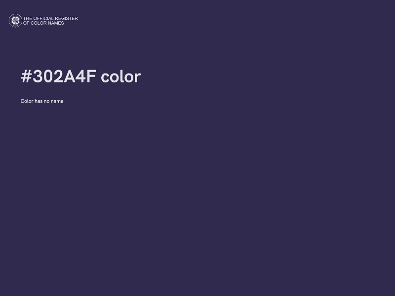 #302A4F color image