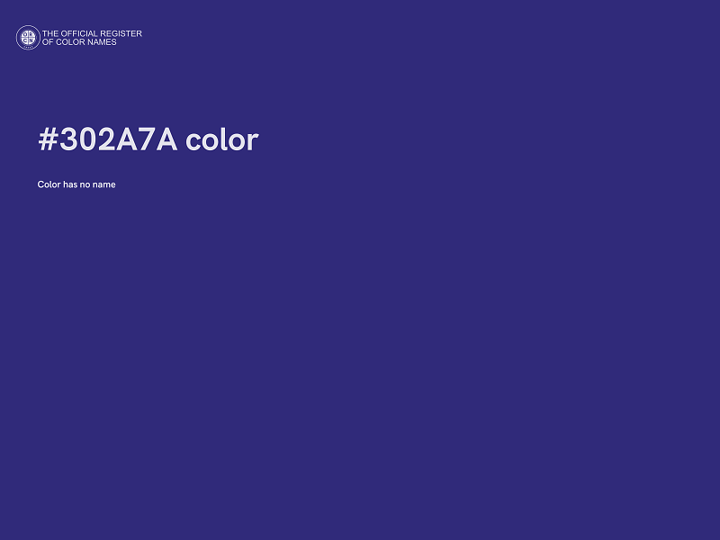 #302A7A color image