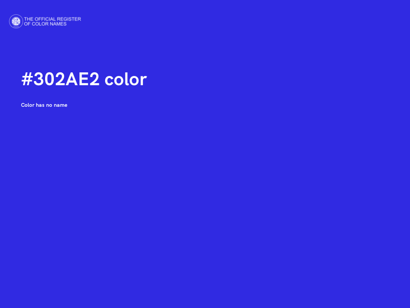 #302AE2 color image