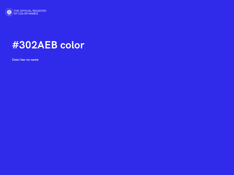 #302AEB color image