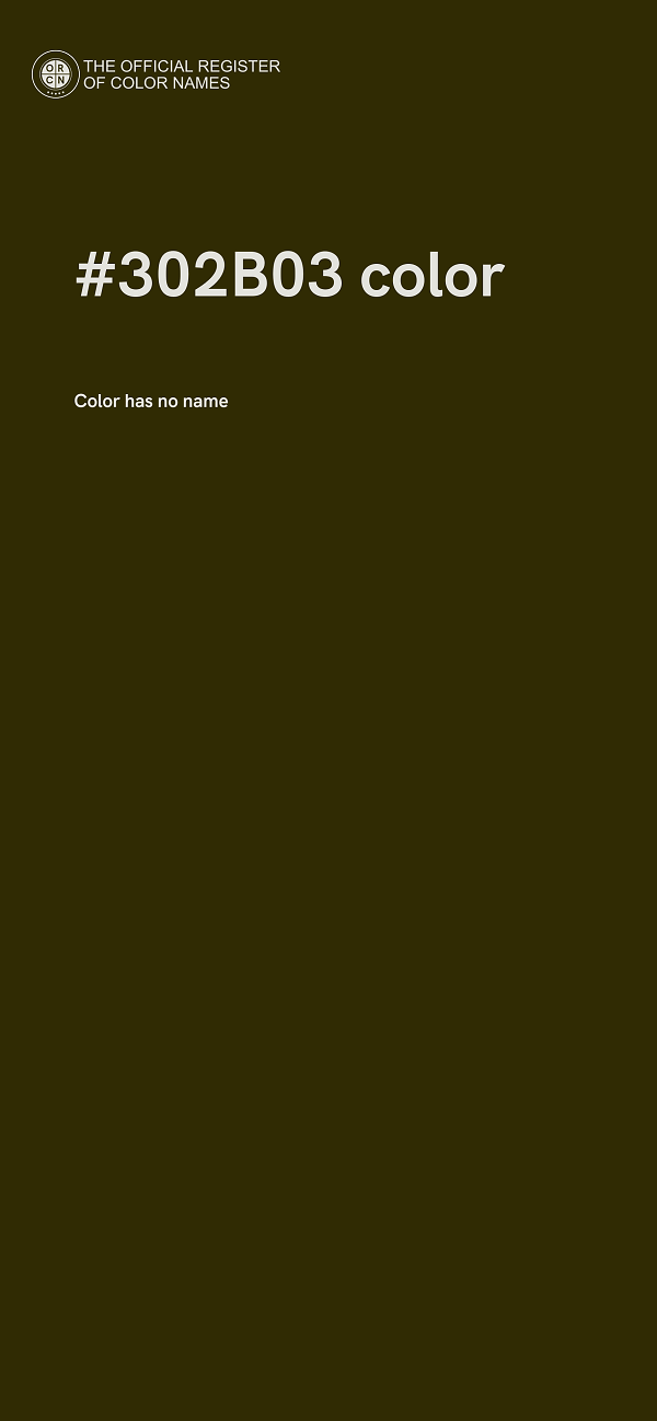 #302B03 color image