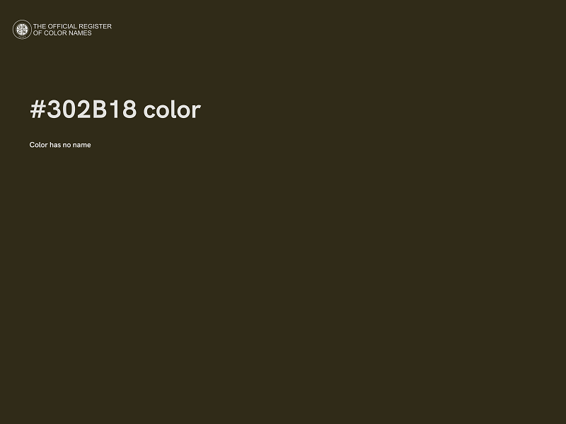 #302B18 color image