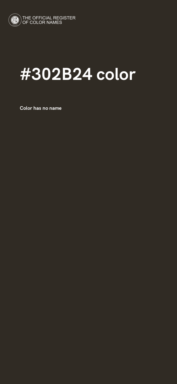 #302B24 color image