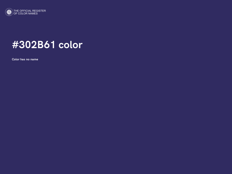 #302B61 color image