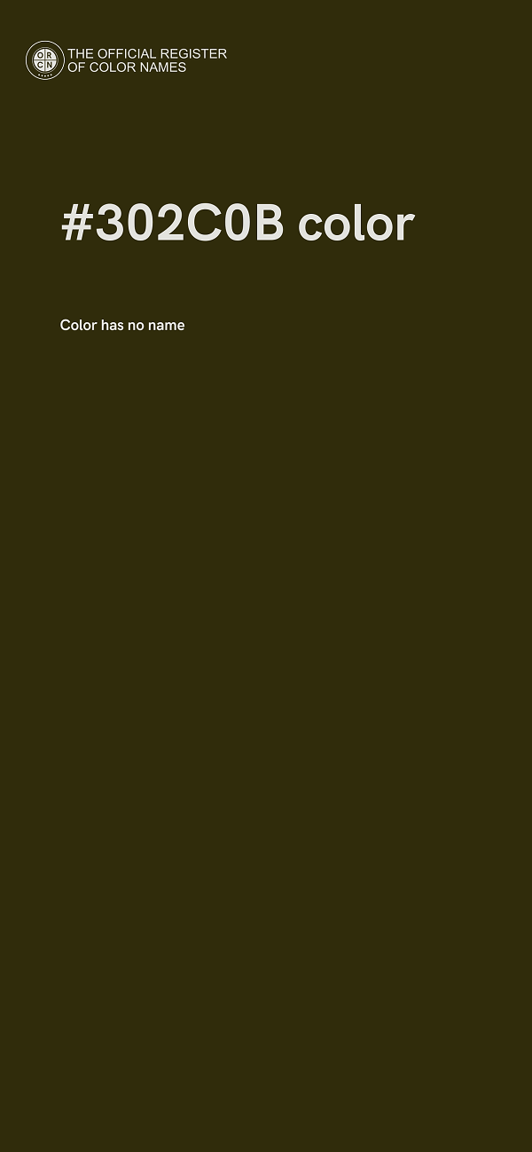 #302C0B color image