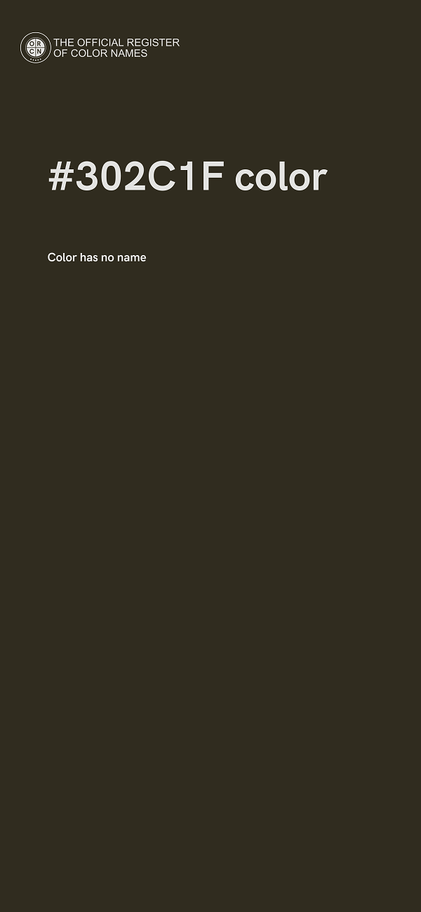 #302C1F color image