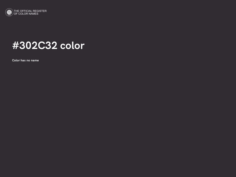 #302C32 color image