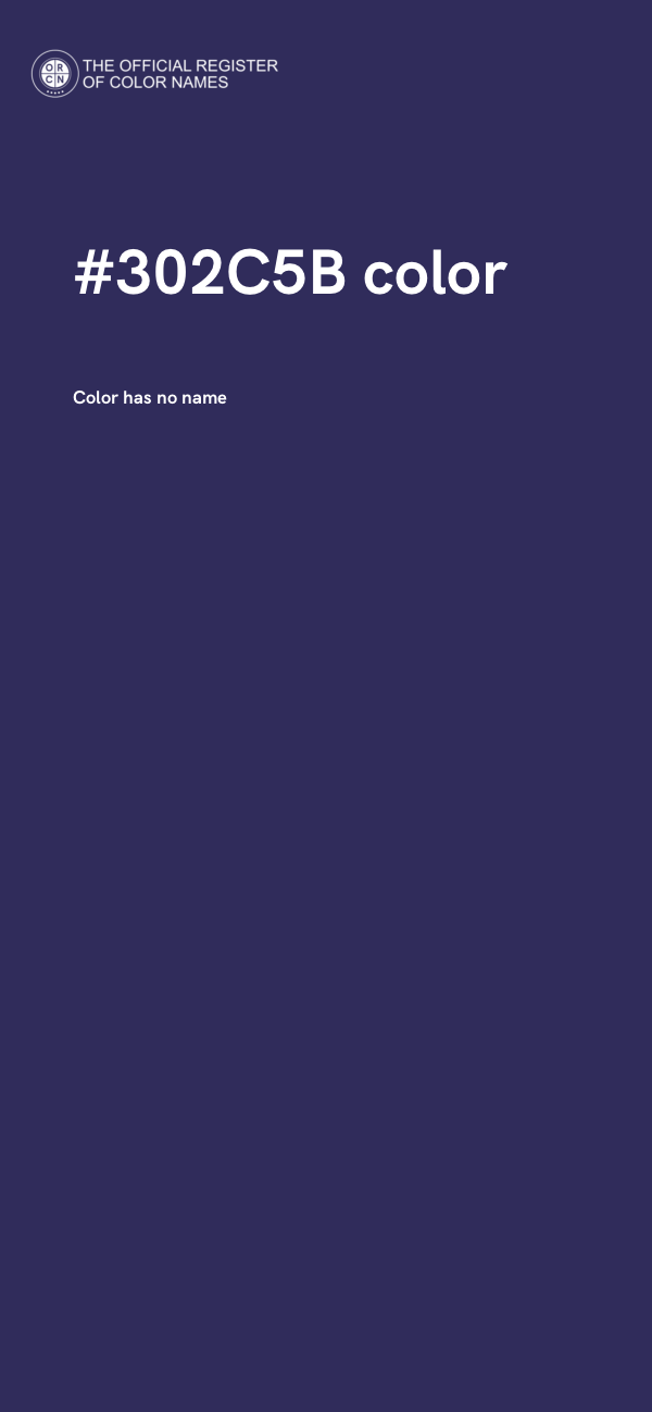 #302C5B color image