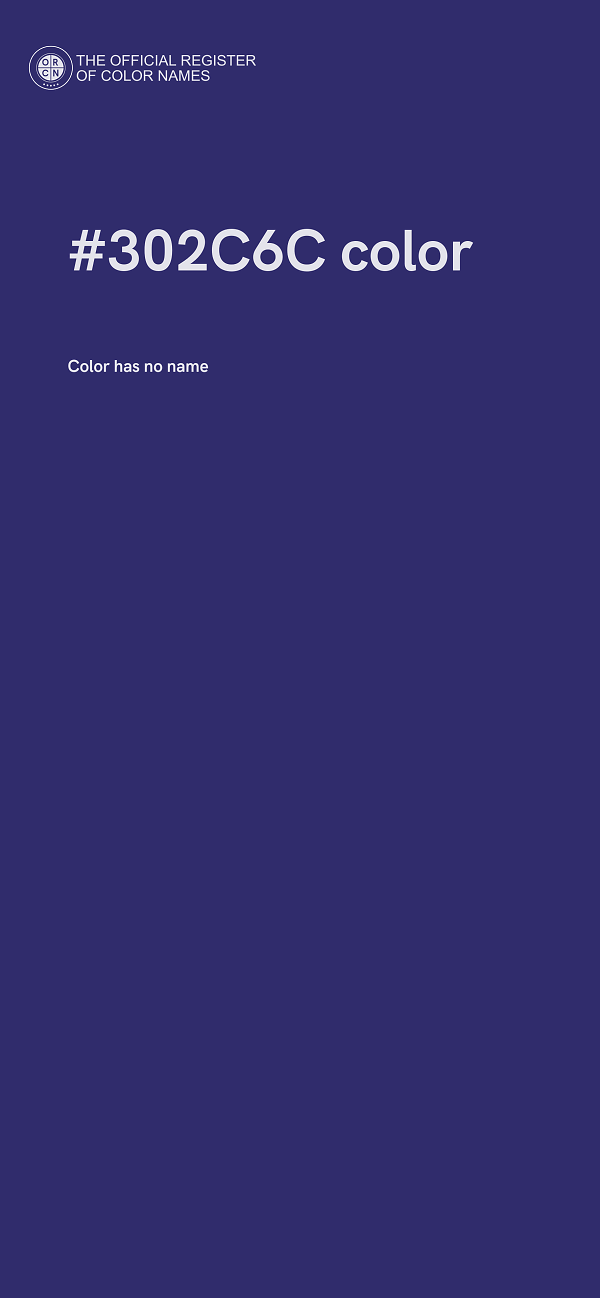 #302C6C color image
