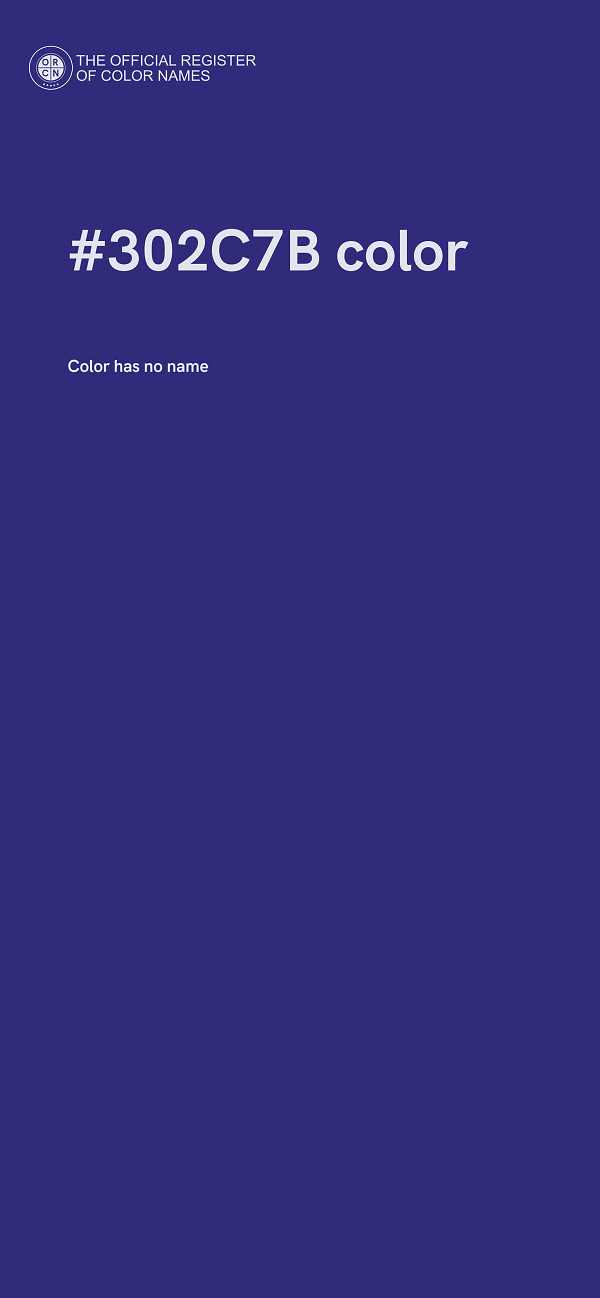 #302C7B color image