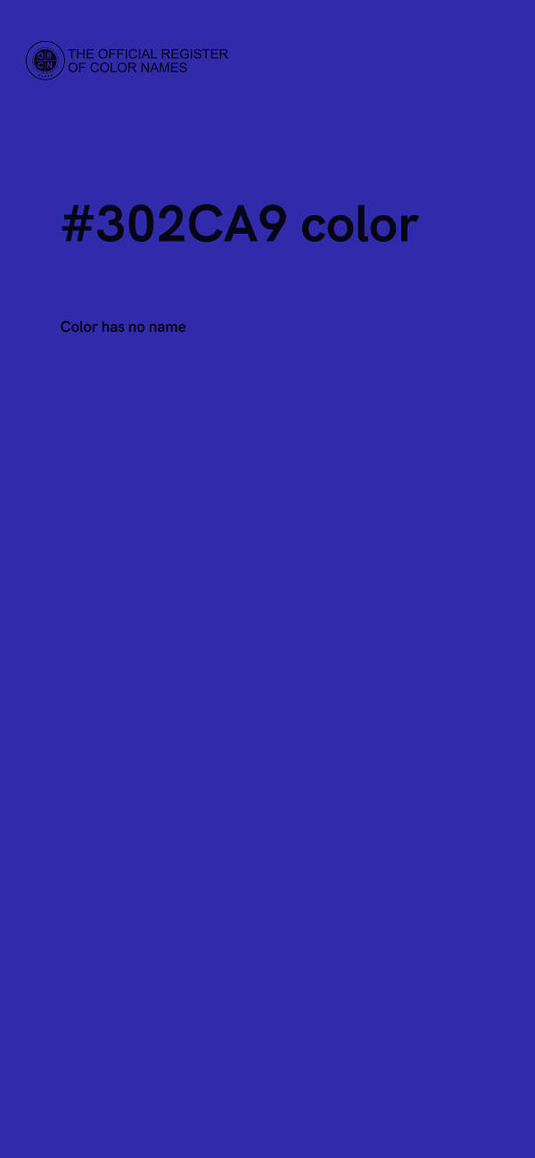 #302CA9 color image