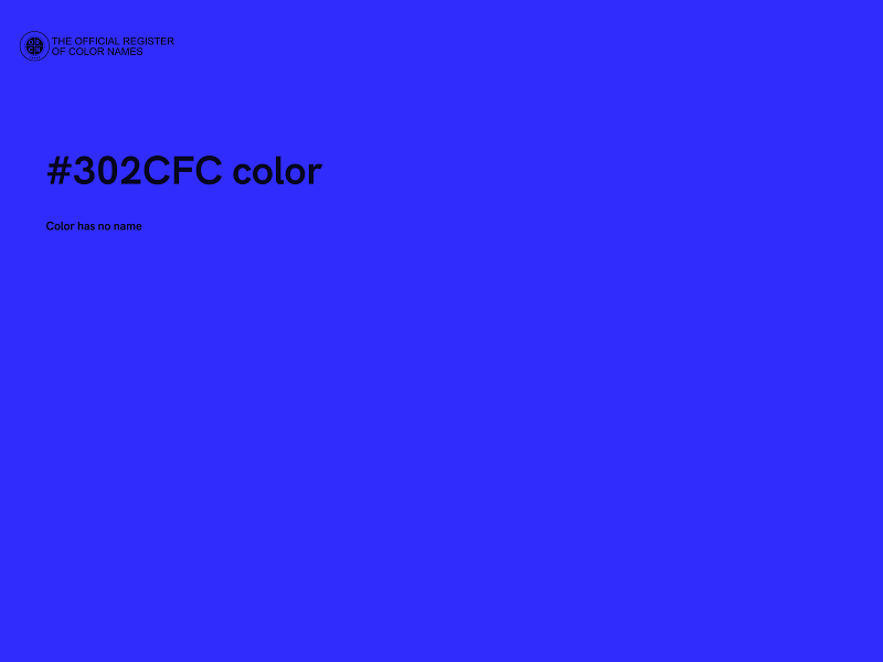 #302CFC color image