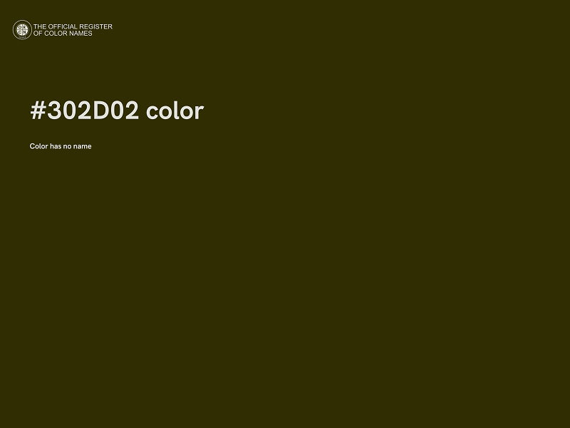 #302D02 color image