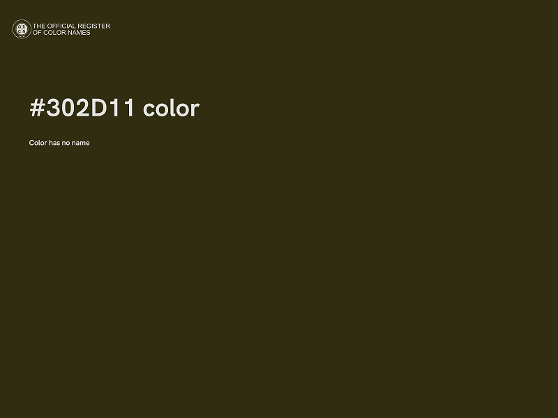 #302D11 color image